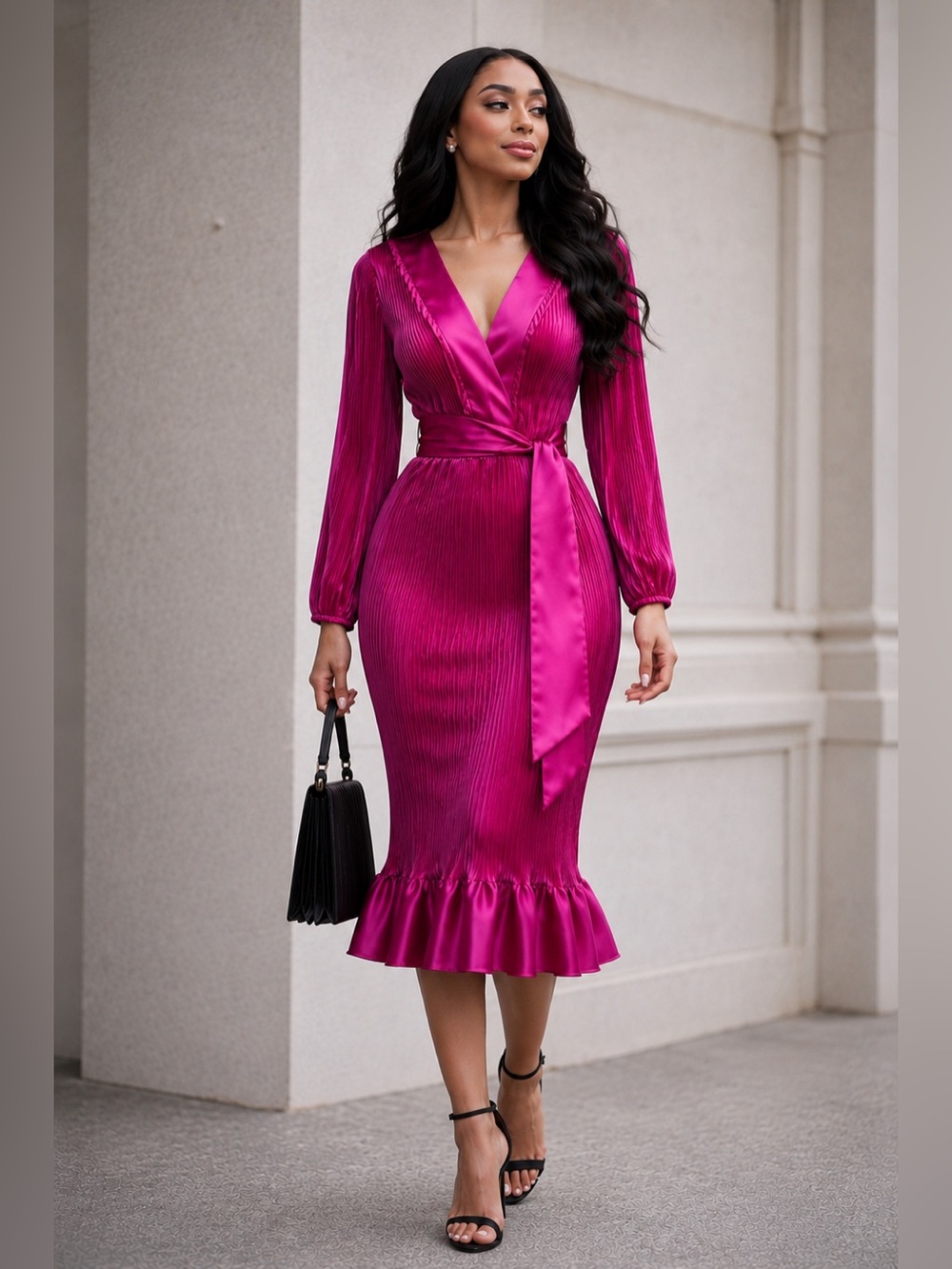Milly Viviana Pleated Dress Size 6